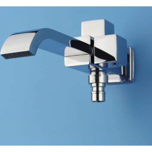 One inlet two outlet washing machine faucet, balcony tap high quality