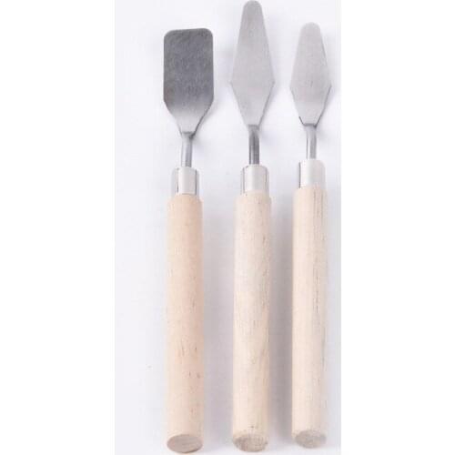 Professional Arts Scraper Spatula Palette Knife Stainless Steel Spatula Artist Oil Painting Kit Tool Painted Knife School Supply