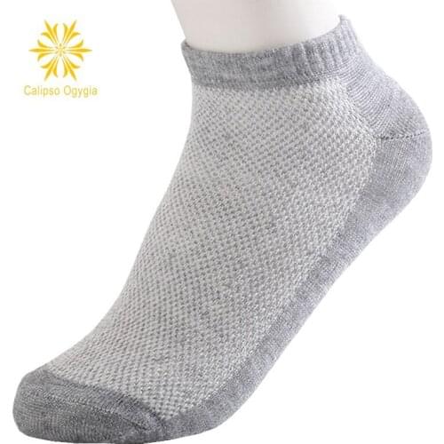20Pcs/Lot Solid Socks Size EUR 36-43 Mesh Mens Man Invisible Ankle Socks Men Summer Breathable Thin Boat Socks With Cheap Price