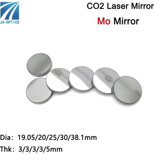 JA-OPICS CO2 Laser Mo Reflection Mirror Diameter 19.05mm Thk 3mm Molybdenum Optical Mirror Reflector for Laser Engraving Machine