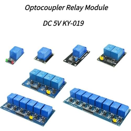 KY-019 5V One 1 Channel Relay Module Board 1/2/4/6/8 Way With Optocoupler Relay Module For PIC AVR DSP ARM