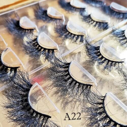 Eyelashes set 3d mink lashes book 25mm fluffy messy 3d eyelash wholesale wispy lash 10 pairs/box mixed styles is ok