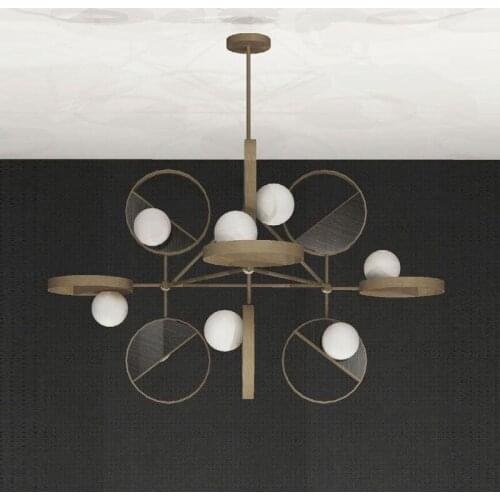 Nordic minimalist living room dining room chandelier modern creative personality hotel cafe bedroom study designer chandelier