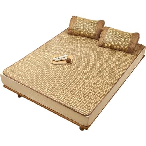 Foldable Rattan Mat Ice Silk Summer Mat 1.2 Student Dormitory 0.9 Single Mat Double 1.8M Bed 1.5 Straw Mat