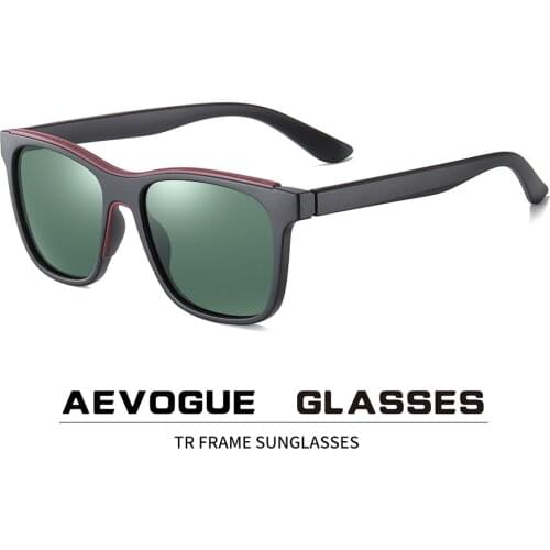 AEVOGUE 2020 New Men TR Fashion Classic Sunglasses Women Polarized Retro Sun Glasses Brand Designer UV400 AE0796