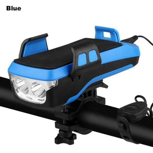 Bike Light Multifunctional USB Charging Bicycle Headlight with 3 Lighting Modes Mobile Phone Holder Bicycle Light Phone Holder
