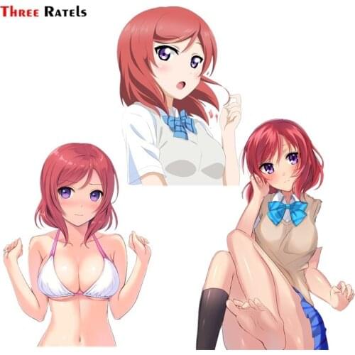 Three Ratels FC813 Anime Girl Nishikino.Maki LOVE LIVE Car Windshield Sticker Road Bike Decal