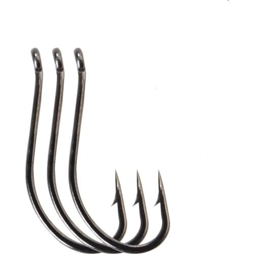 Long Shank Fishing Hook 7/8/9/10pcs/pack 4#-10# 12/14/16# High Carbon Steel Sharp Barbed Saltwater Worm Jigging Hook Japan