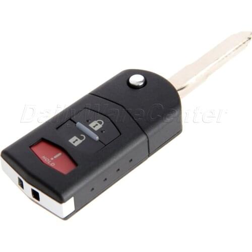 Mgoodoo 3 Button Remote Control Fob Case Shell Replacement For Mazda 3 5 6 RX-8 CX-7 CX-9 2003-2013 Replacement Fob