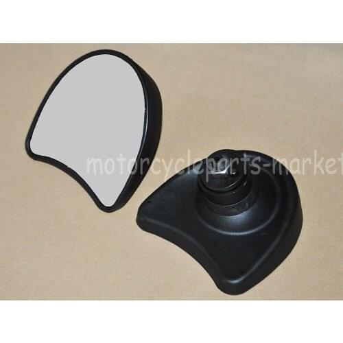 10mm Angle Inner Black Fairing Mount Rearview Mirrors For Harley Electra Glide FLHT 96-13 Street Glide 07-13 Tri Glide 09-13