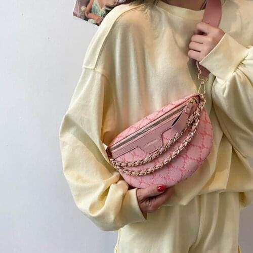 Womens Pack High Quality Waist Bag Thick Chain Shoulder Crossbody Chest Bag Female Belt Bag Designer Crossbody Bags Handbag
