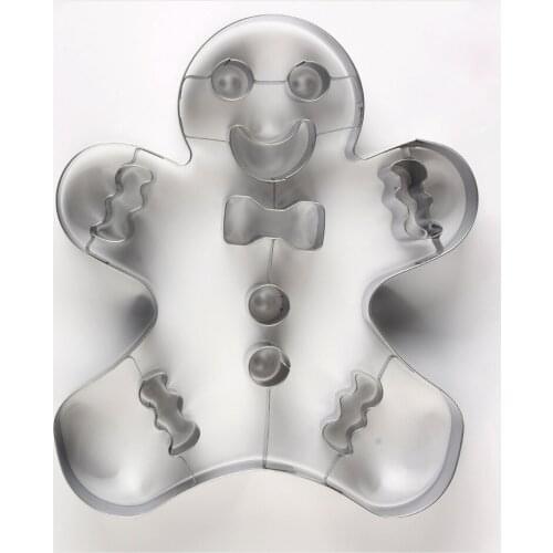 1PC Christmas Cookie Cutter Stainless Steel Cookie Mould Gingerbread Man Mold Cookie Cutter Biscuit Mold Baking Tools PJ 004