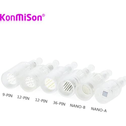 10/50pc Bayonet Connector Microneedling Tattoo Needle 9/12/36/42Pin Nano Microneedles For MYM mesotherapy MTS