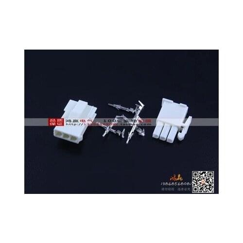 10 set 4.145 3 Pin Electrical Wire Connector Plug AWG Servo motor terminal male female Free shipping 4145