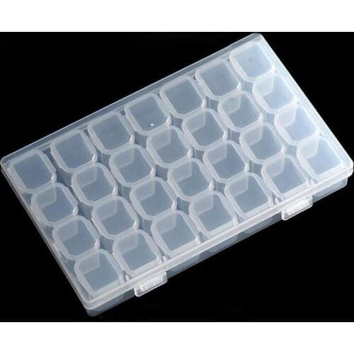 160pcs 28 Squares Weekly 7 Days Pill Box Holder Jewelry Bead Storage Organizer Container Case free shipping ZA5257