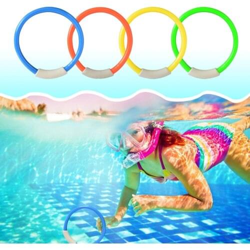 22Pcs Swimming Pool Underwater Diving Rings Children Kids Dive Ring for Summer Beach Water Play Toys Pool Accessory RainbowColor