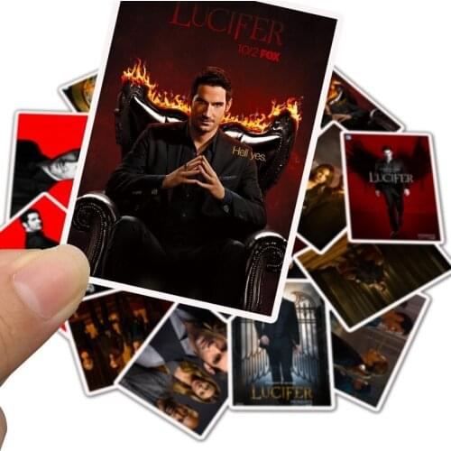 25Pcs/Lot Waterproof TV Season Lucifer PVC Stickers For Laptop Motorcycle Skateboard Luggage Decal Toy Sticker LD