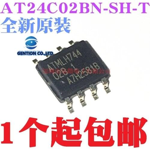 50PCS 24C02 24C02N AT24C02 AT24C02BN-SH-T SOP8 in stock 100% new and original