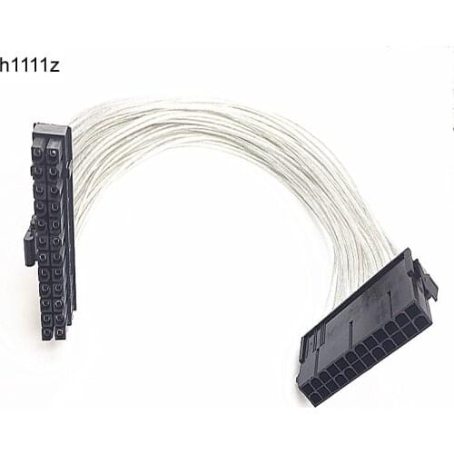 ATX 24 Pin Male to 24Pin Female Power Supply Extension Cable Internal PC PSU TW Power Lead Connector Wire 24Pin Extension Cable