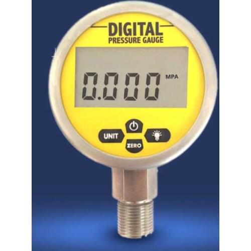 80mm 0 to 0.16-60MPA(8700PSI) For Choice Stainless Steel LED Digital Electric Pressure Gauge Meter Manometer High precision