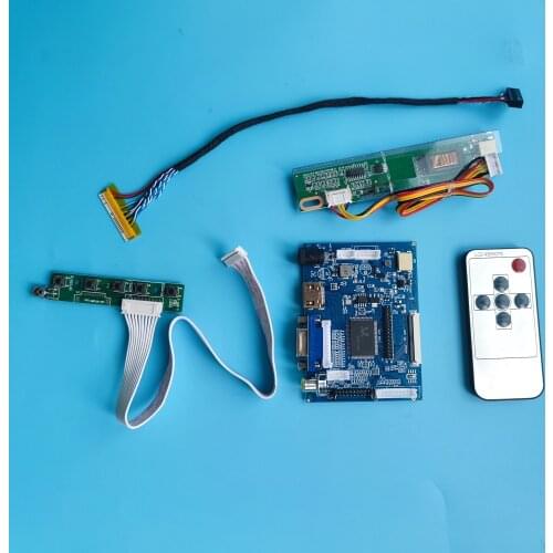 Kit Work for LP154WX4 TL Controller Board SCREEN 30pin HDMI VGA 1280X800 driver panel monitor 2AV DIY LVDS LCD remote AV 15.4"