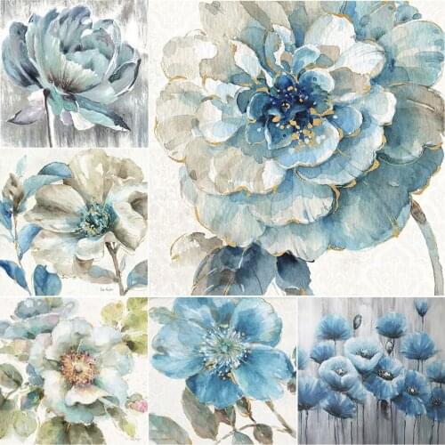 5D DIY Diamond Painting Flower Cross Stitch Kit Full Drill Embroidery Mosaic Flowers Art Picture of Rhinestones Home Decoration