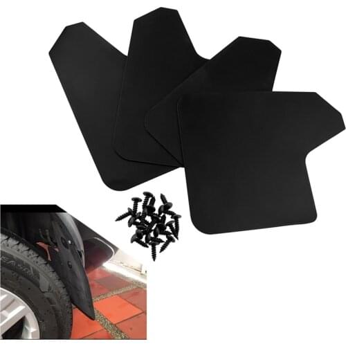 NEW-4Pcs Universal Mud Flaps for Car Pickup Van Truck Mudflaps Mudguards Splash Guards with Screw