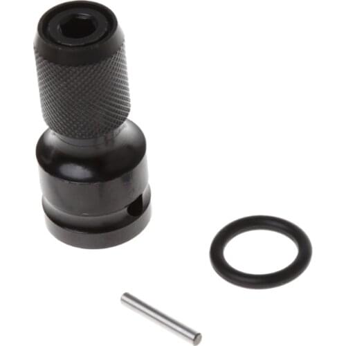 1/2"Drive To 1/4"Hex Shank Converter Quick Release Chuck Screwdriver Bit Adapter X4YD