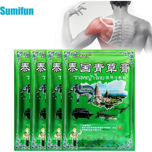 8pcs Thailand Herbal Analgesic Plaster Back Neck Shoulder Joint Pain Relief Patch Lumbar Muscle Ache Sprain Arthritis PatchC2219