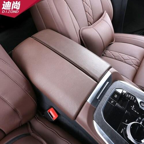 Suitable for 2019-21 BMW new X5 interior modification, central control armrest box holster protective cover cushion leather pad