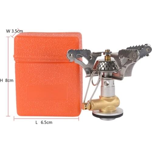 Hot Strong Stainless Steel 3200W Mini Outdoor Folding Gas Stove Camping Hiking Picnic Stove Portable Camping Stove Split Burn