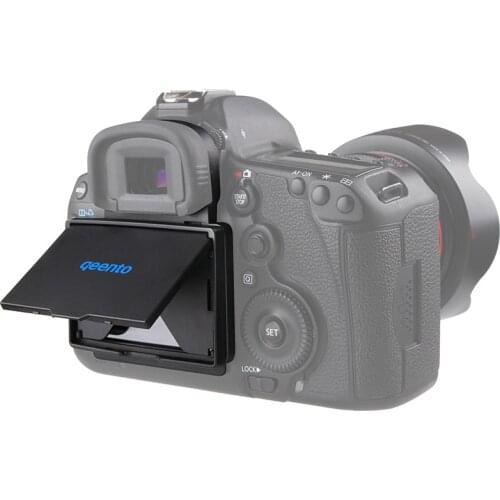 Qeento LCD Screen Protector Pop-up sun Shade lcd Hood Shield Cover for Mirrorless Digital CAMERA FOR CANON 5D3 5DIII 5D MARK III