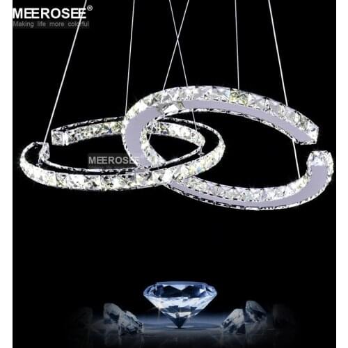 Modern Led Crystal Pendant Lights Fixture Led Lustres Hanging Drop Abajur Lamp Dining Room Lamparas De Techo Colgante Moderna