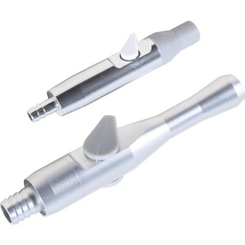 Dental Suppilies Oral 360 Degree Aluminium Alloy Material Saliva Ejector Suction Weak Strong Handpiece