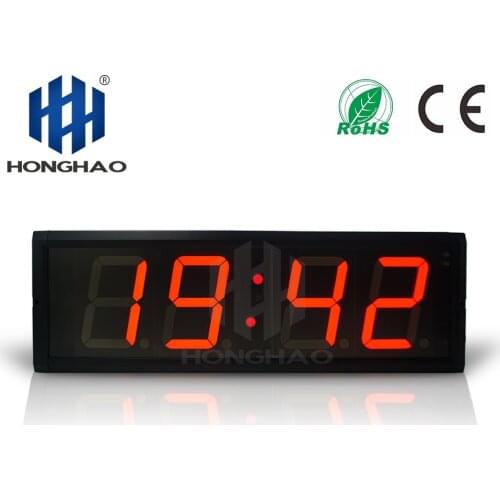 Fedex Free Shipping Indoor digital timer Large Wall Clock 4" Hours Minutes LED Wall Clock with Countdown/up Function