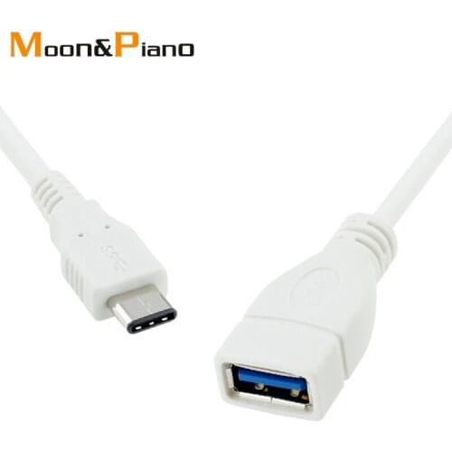 Type-C OTG Adapter Cable USB 3.1 Type C Male To USB 3.0 A Female OTG Data Cord Adapter for Mobile Phone 0.2m Wire Cord