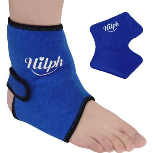 Ankle Brace Ice Pack for Hot or Cold Therapy Flexible Reusable Foot cold Pack Sport Injuries Muscle Pain Relief Ankle support