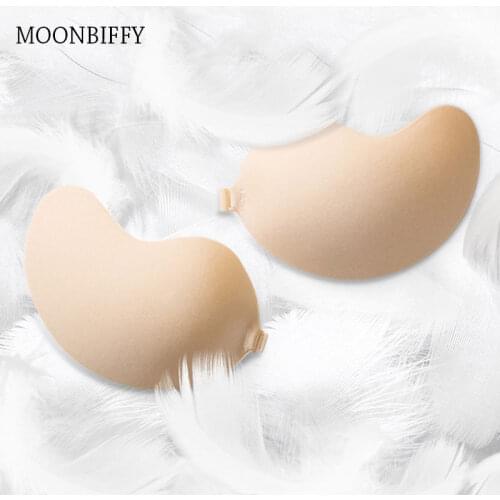 Womens Reusable Nipple Cover Silicone Bra Push Up Bras for Self Adhesive Invisible Breast Stickers Boob Tape Bra Pads Strapless
