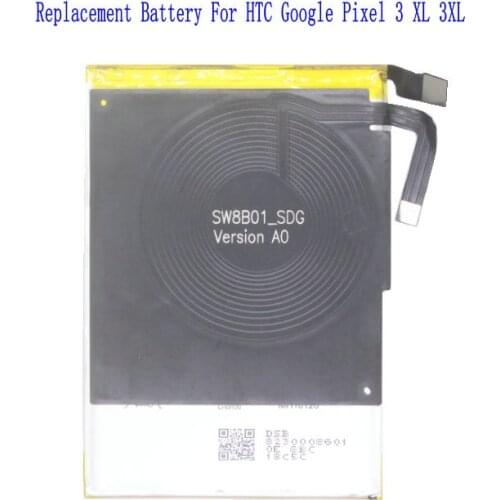 1x 3430mAh / 13.20Wh G013C-B / Go13C-B / C1 Phone Replacement NFC Battery For HTC Google Pixel 3 XL 3XL Batteries