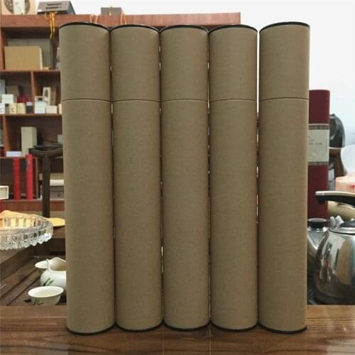 20Pcs 34/41cm Large Accessory packing box Paper Tube Packaging Joss Stick Convenient Carrying Kraft Paper Incense Tube Give Box