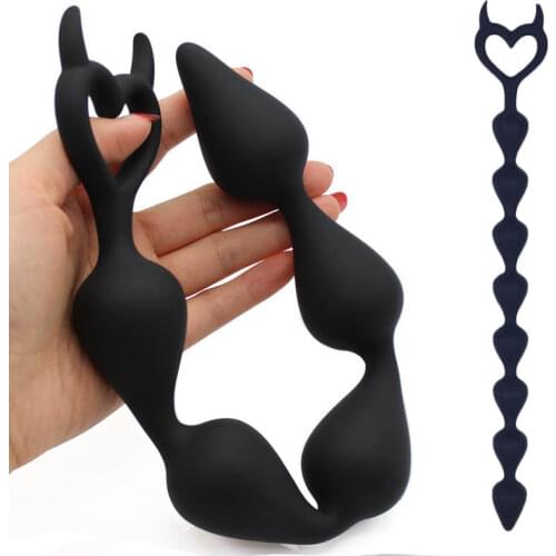 36cm Long Anal Beads Butt Plug Sex Shop Silicone Anal Stimulator Balls Prostate Massager Buttplug Sex Toys for Men and Women