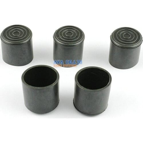 40 Pieces 22mm Round Rubber Furniture Chair Table Leg Cover Floor Protector