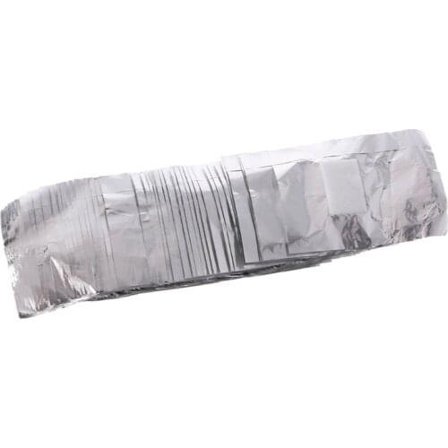 50-200pcs Aluminium Foil Nail Art Soak Off Acrylic Gel Polish Nail Wraps Remover