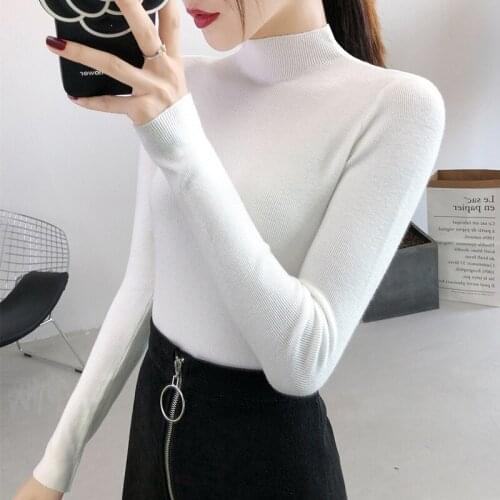 AECU Sweater Turtleneck Female Winter Knitted Pullovers Long Sleeve Knitted Jumpers For Women Sweater Mujer Pull Femme Hiver