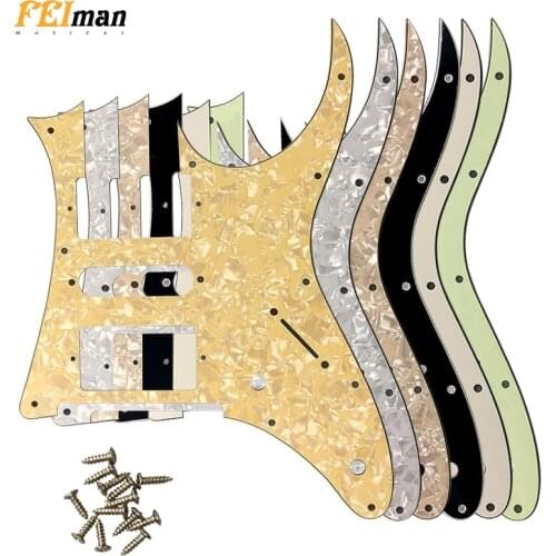 Pleroo Guitar accessories pickguards with screws suit for Japan MIJ Ibanez RG350 DX Guitar Pickguard Music Replacement Accessory