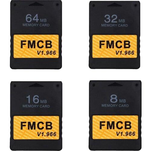Free McBoot v1.966 8MB/16MB/32MB/64MB Memory Card for Sony PS2 Playstation2 FMCB Extended Card Game Saver Boot Accessories