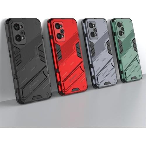 Holder Case For OPPO Realme GT Cover For Realme GT Capas Punk Style Back Kickstand Back Cover For Realme 7 8 Pro GT Neo Fundas