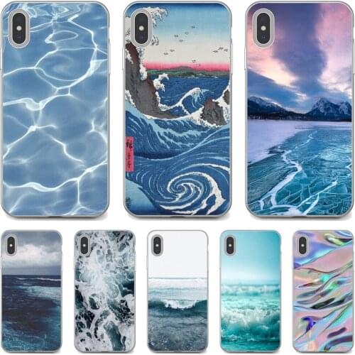 For Xiaomi poco X3 nfc F2 Pro M3 Mi 5X 6X Max Mix 1 2 2S 3 Mi5 Mi6 Mi3 Mi4 Cell Phone Case Cover The-waves-Ocean-water