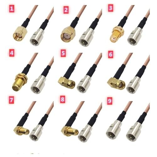 FME to SMA Cable Female & Male RG316 Pigtail RF Coaxial Cable Jumper FME SMA Extension Cord for 3G Modem