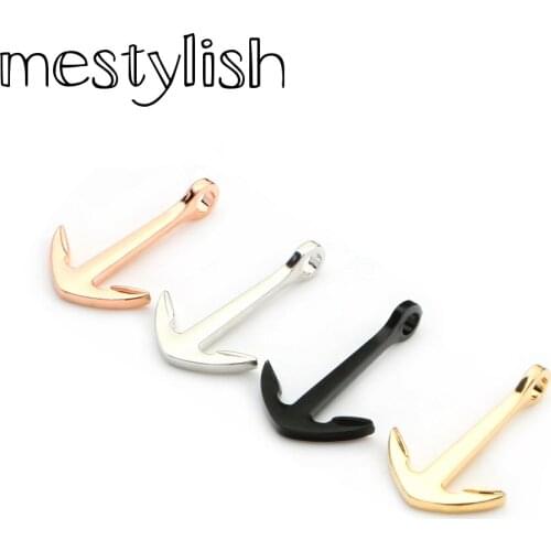 Mestylish 10pcs/Lot 20*32mm Anchor Hook Clasps Charms Fit Diy Anchor Bracelet Necklace Jewelry Handmade Making Accessories